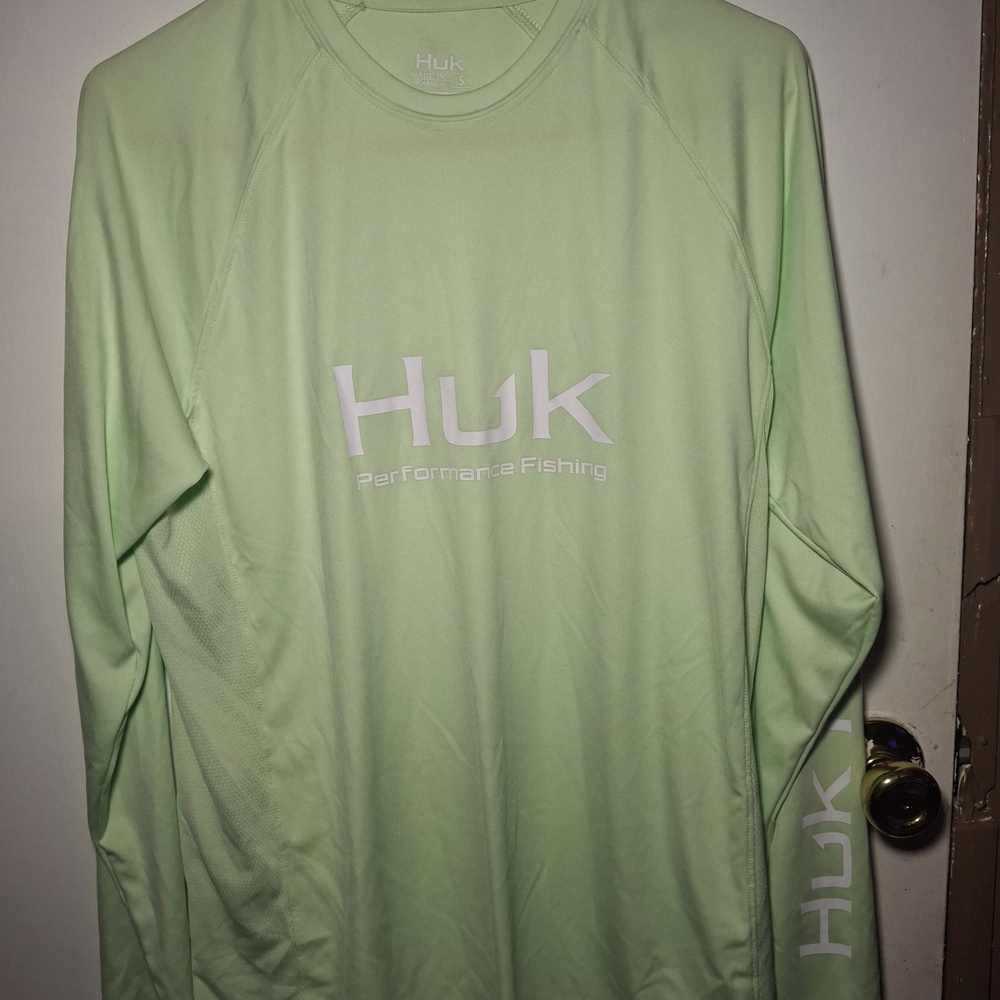 Huk Men's Light‎ Green Long Sleeve Shirt